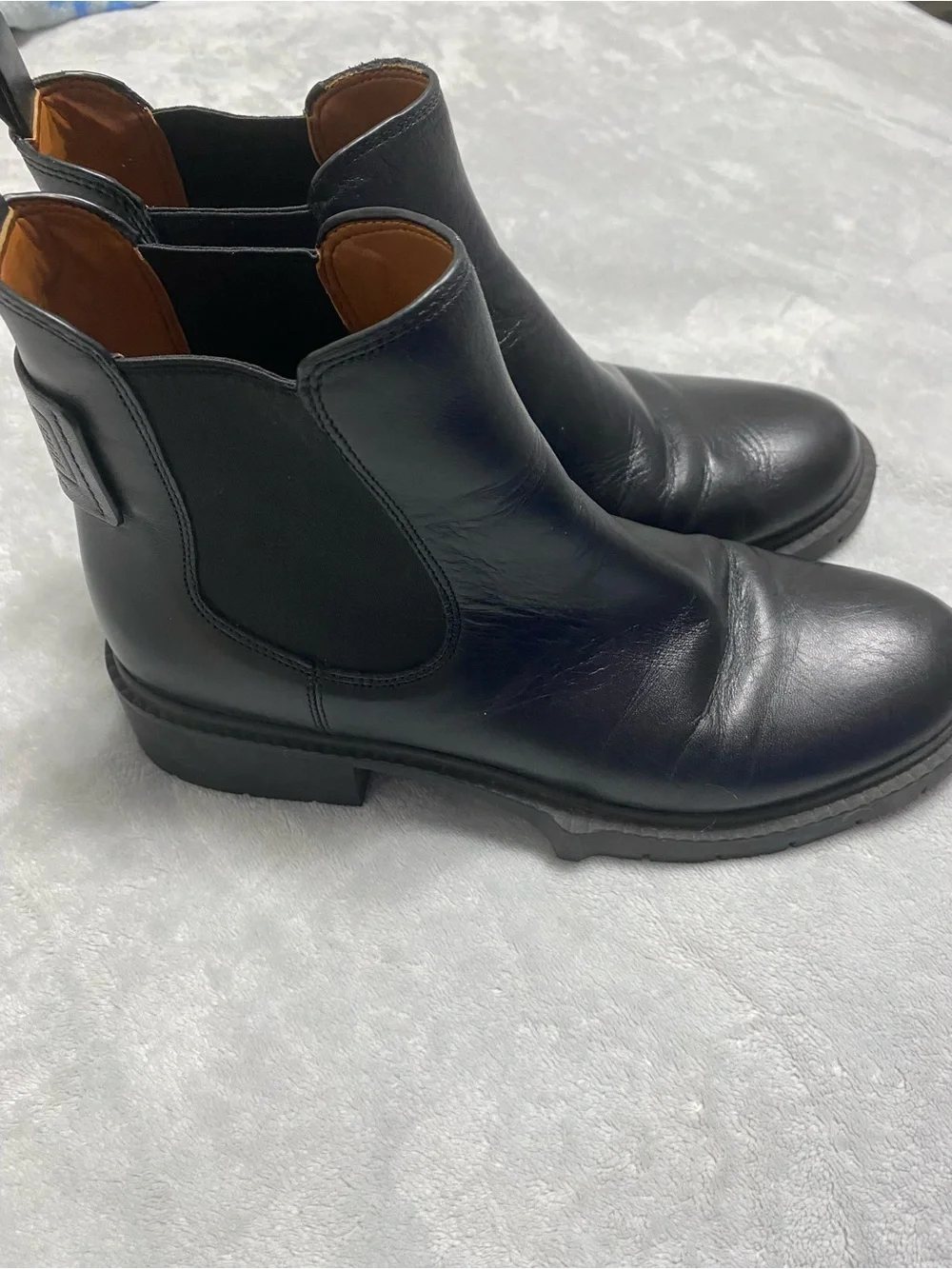 Classic Coach Lydon Black Leather Chelsea Boots Size 8
